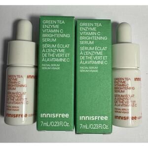 INNISFREE Green Tea Enzyme Vitamin C Brightening Serum 7ml X 2 Exp 10/2026 NIB